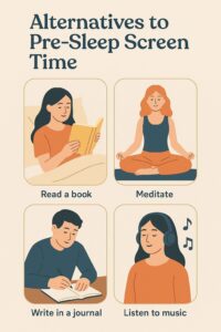 Alternatives to pre-sleep screen time